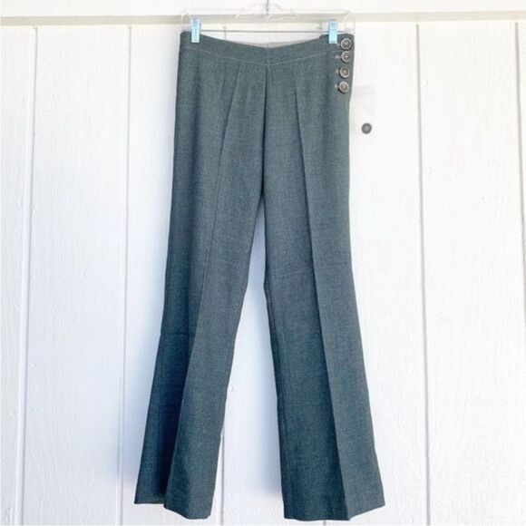 Anthropologie Elevenses Brighton Grey Pants Women's Size 2 - Picture 2 of 13